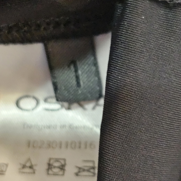 OSKA Black Long Sleeve Dress with Pocket Size 1 Lagenlook - Picture 9 of 12